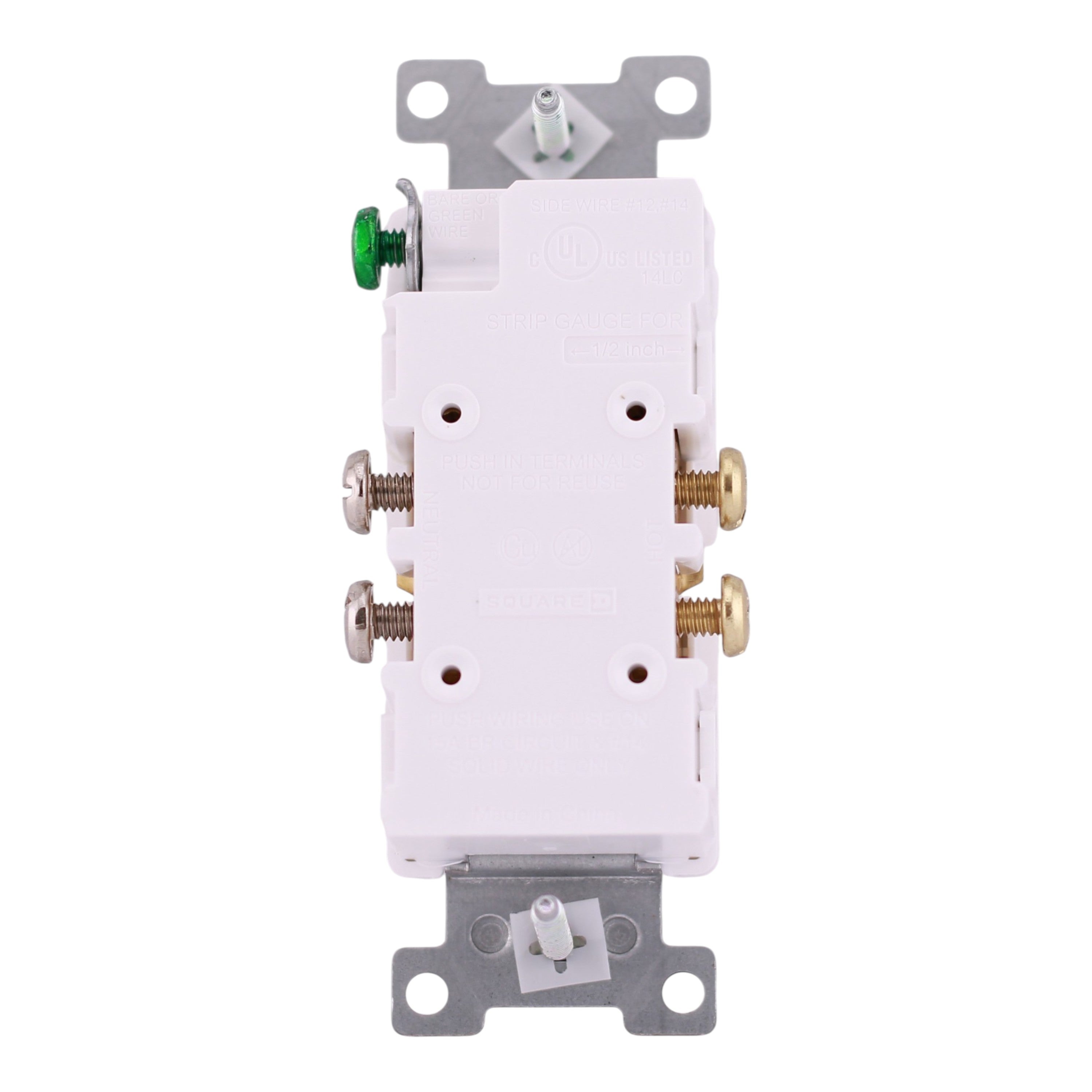 Square D X Series, SQR42101WH, 15A, 125V, TR, Standard Duplex Receptacle, White - Image 7