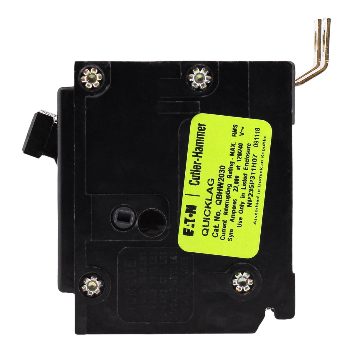 Eaton Quicklag QBHW2030 30A 2P 120/240V Thermal Magnetic Bolt-On Circuit Breaker - Image 6