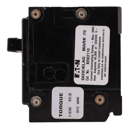 Eaton BRX2110 110A 2P 120/240V Thermal-Magnetic Circuit Breaker - Image 5