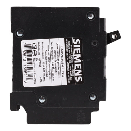 Siemens Q2020NC 20/20 Amps 120 Volts Tandem Non-CTL Circuit Breaker, Plug-In Mount - Image 5