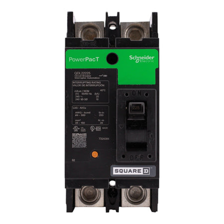 Square D PowerPacT Q, QDL22225, 225A, 2P, 240V, 25kA, Lug, MCCB - Image 4