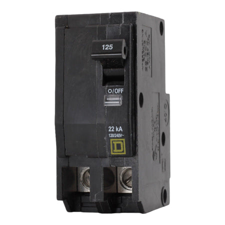 Square D QO2125VH 125 Amp Double Pole 240V Plug-In Standard Trip Circuit Breaker UL - Image 3