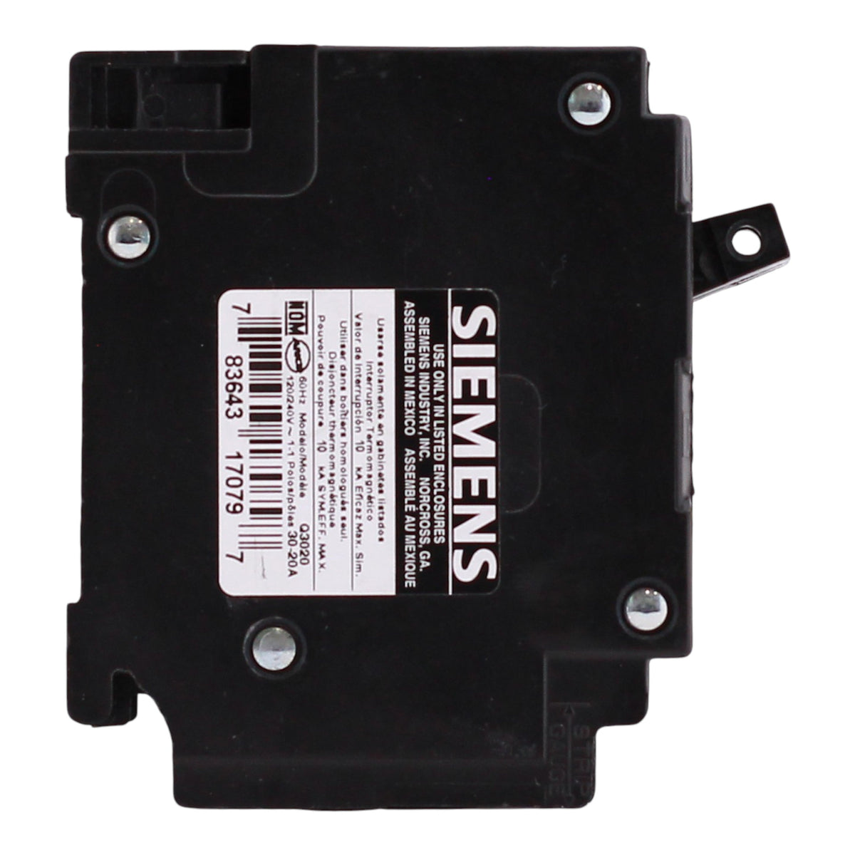 Siemens QT, Q3020, 30/20A, 1P, 120V, Duplex, Tandem, Circuit Breaker - Image 4