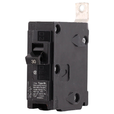Siemens BL, B130, 30A, 1P, 120/240V, Thermal Magnetic, Bolt-On, Circuit Breaker - Image 3