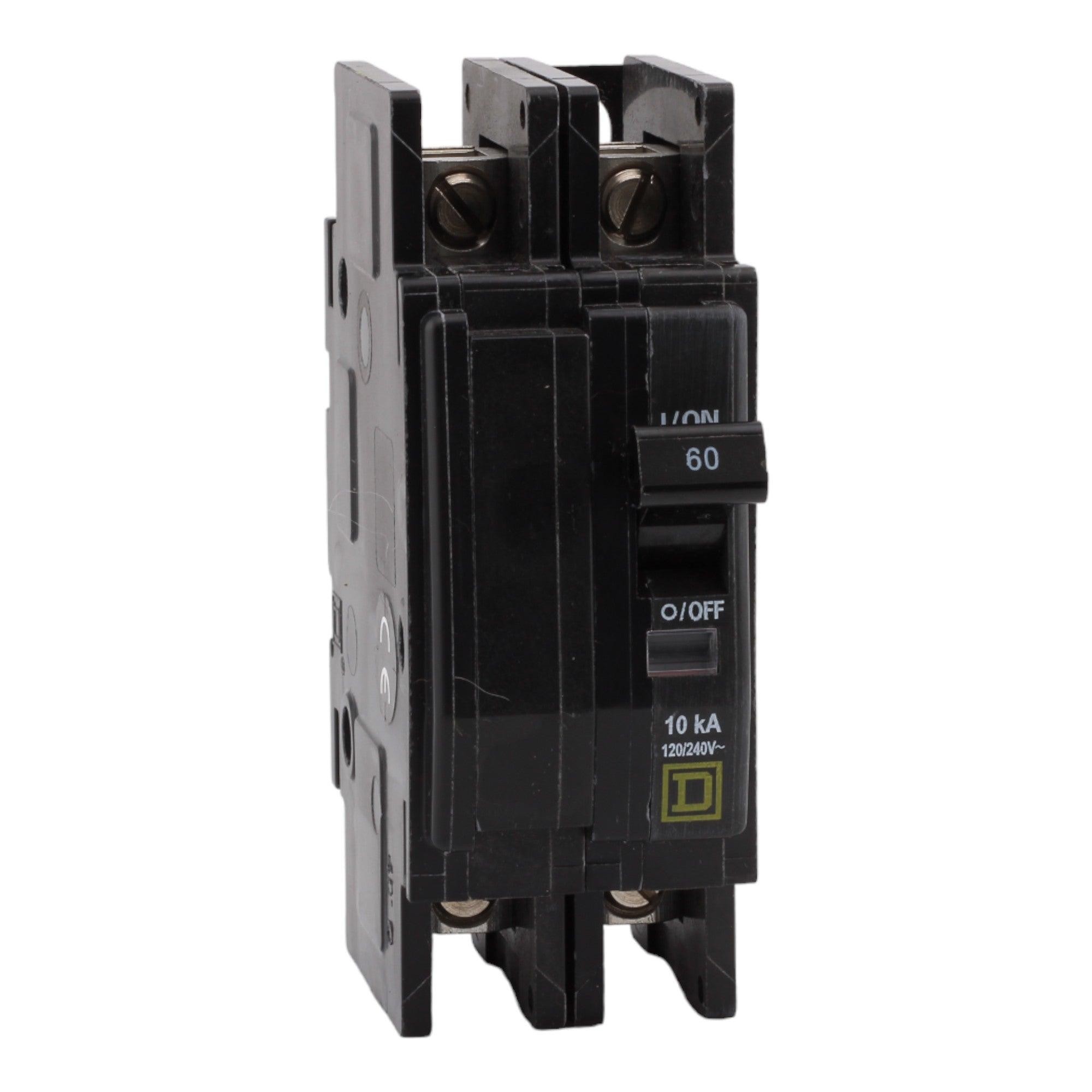 Square D QOU260 60 Amp Double Pole 240V Bolt-On Standard Trip Circuit Breaker UL - Image 3