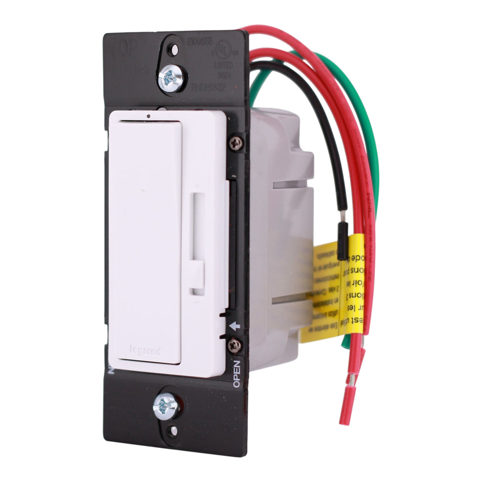 Legrand radiant, RHDH163PW, 1.6A, 120V, Single Pole/3-Way, De-Hummer Fan Speed Control, White - Image 2