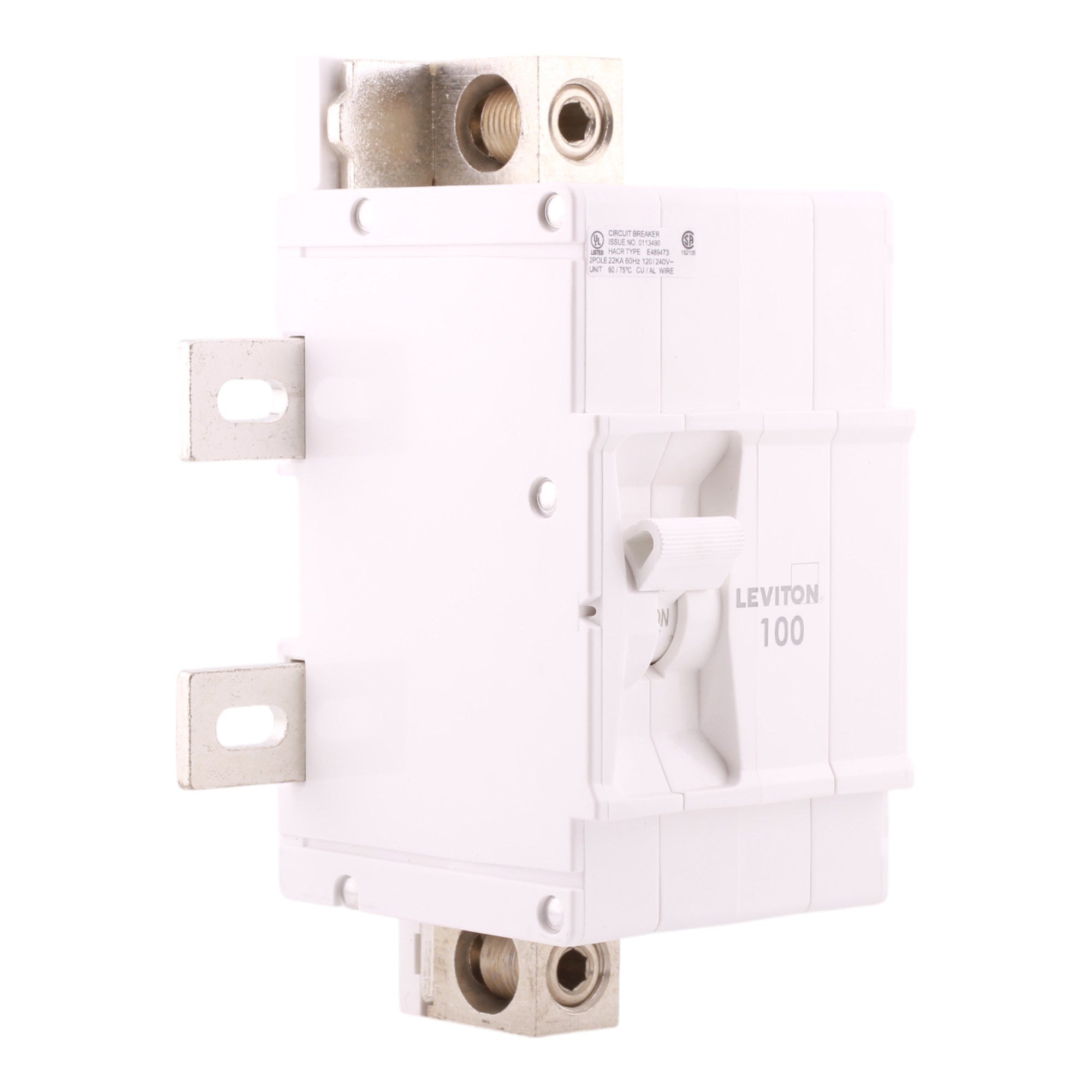 Leviton LM100 100A 2P 120/240V Hydraulic Magnetic Main Breaker - Image 10