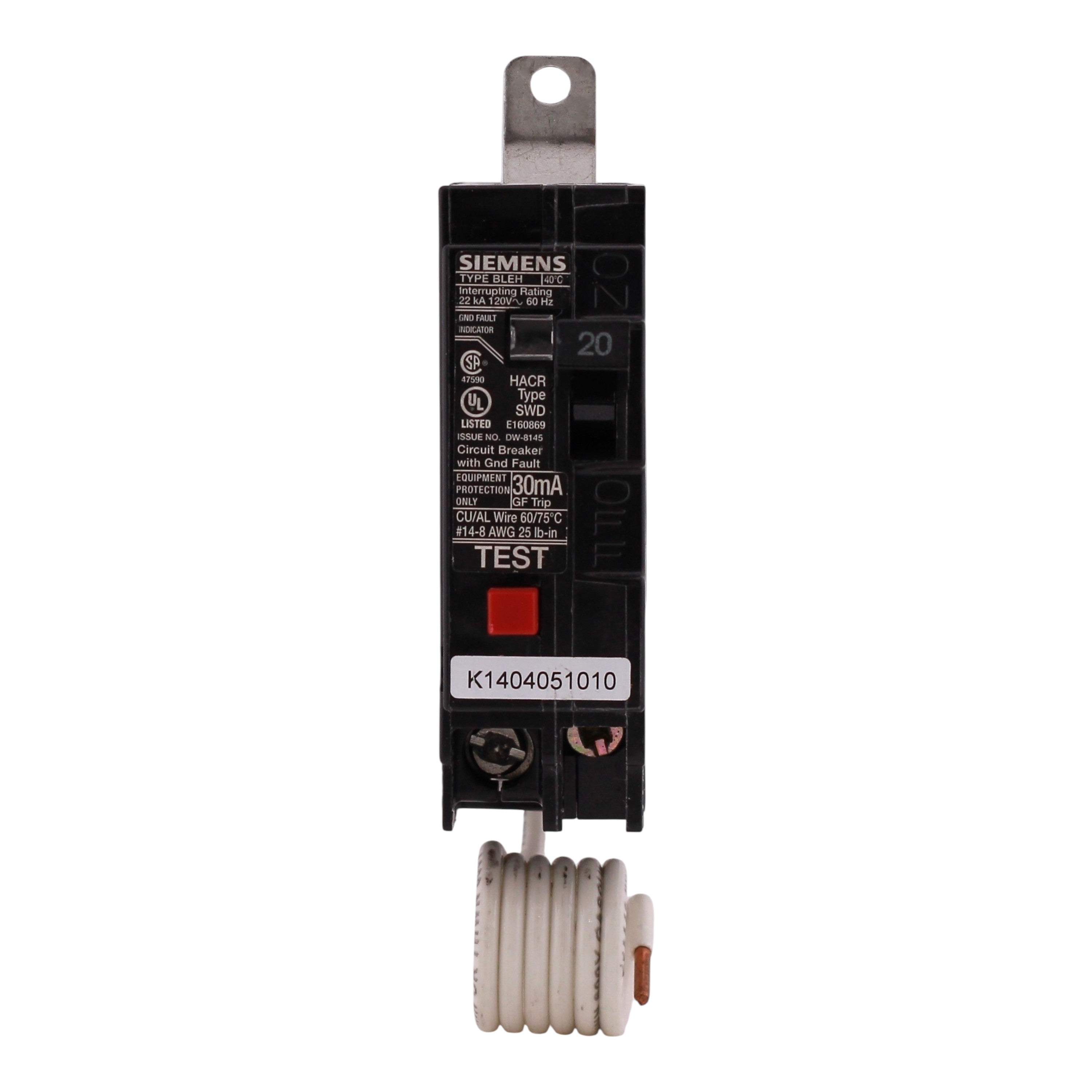 Siemens BLEH2, BE120H, 20A, 1P, 120V, GFCI, Bolt-On, Circuit Breaker - Image 5