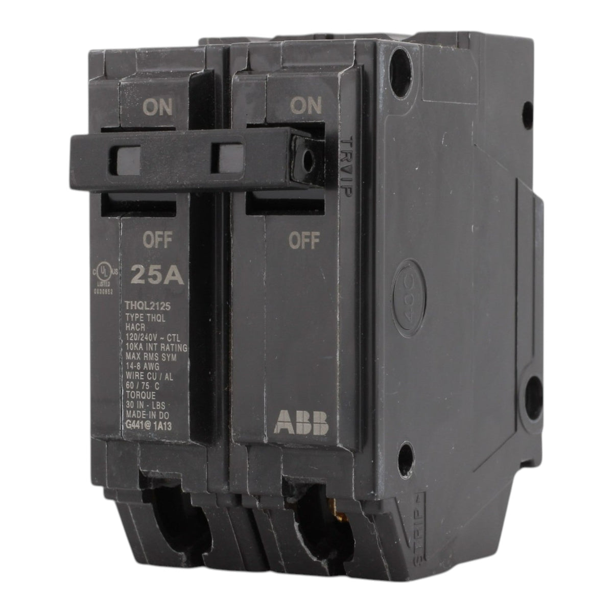 GE THQL2125 25A 2P 120/240V Q-Line Plug-In Circuit Breaker - Image 5