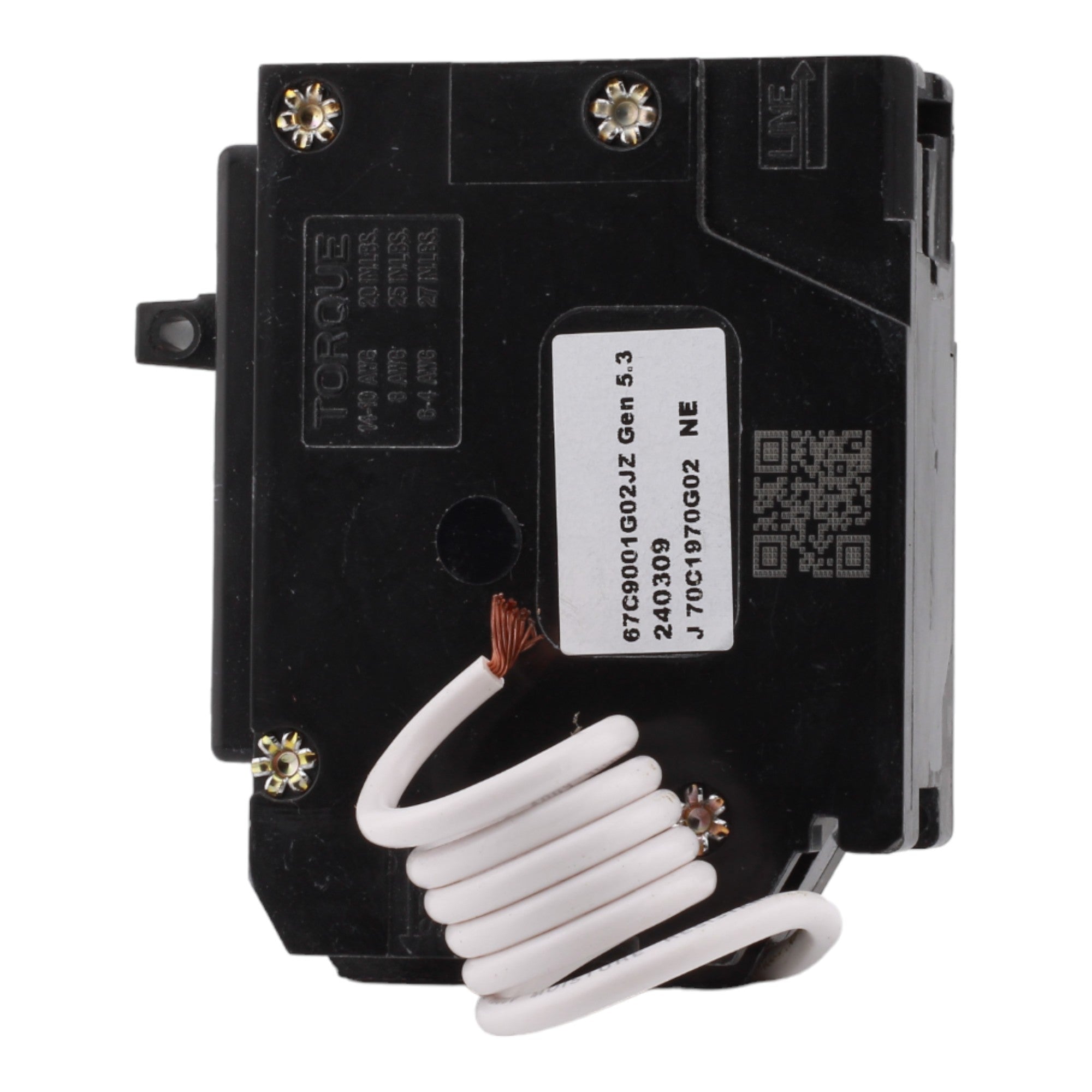 Eaton BRN120AFCS 20A 120V 1-pole AFCI Circuit Breaker Pigtail Neutral - Image 3