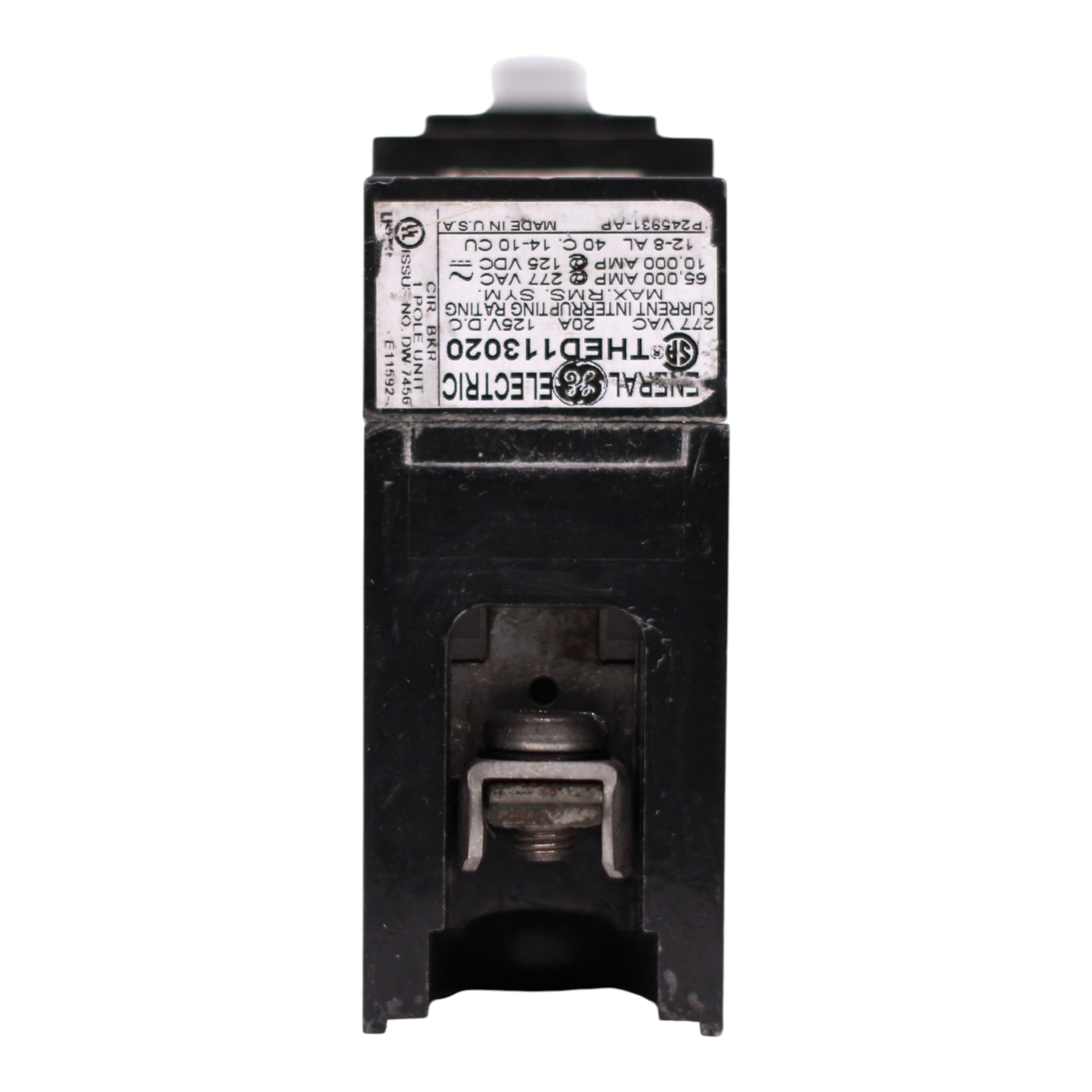 GE THED, THED113020, 20A, 1P, 277V, Bolt-On, Molded Case Circuit Breaker - Image 8