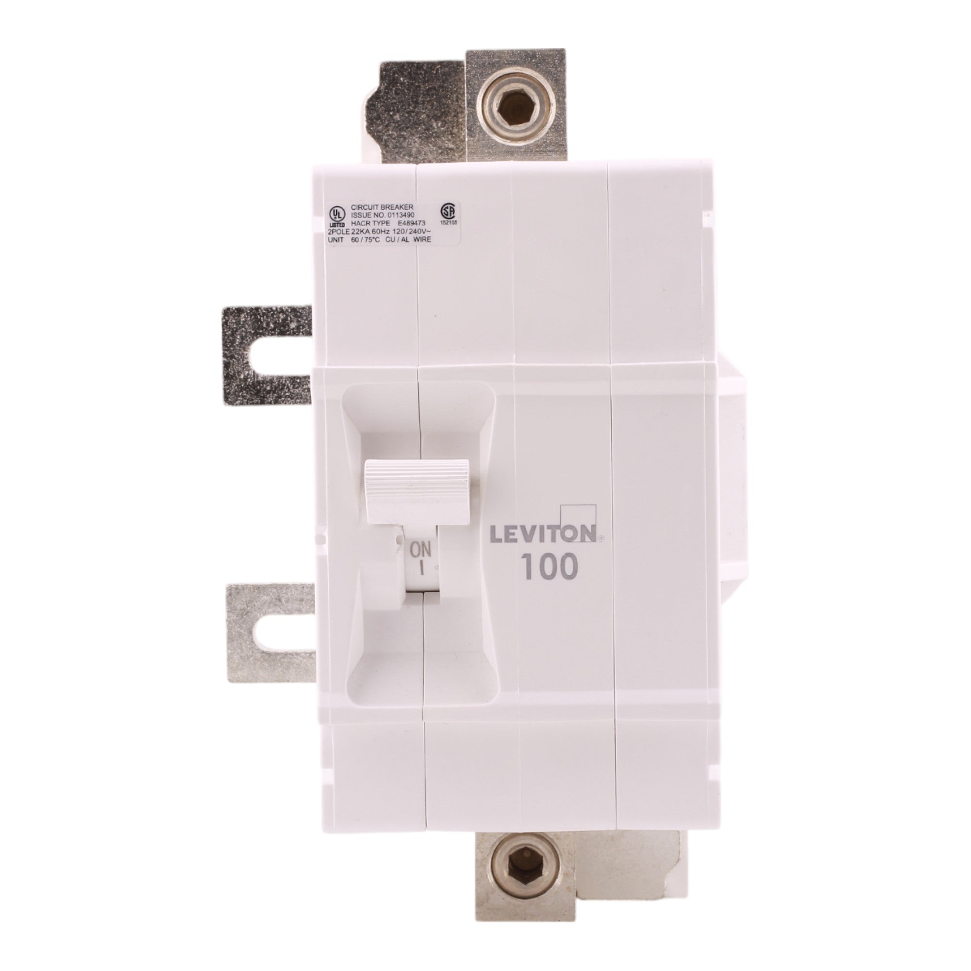 Leviton LM100 100A 2P 120/240V Hydraulic Magnetic Main Breaker - Image 11