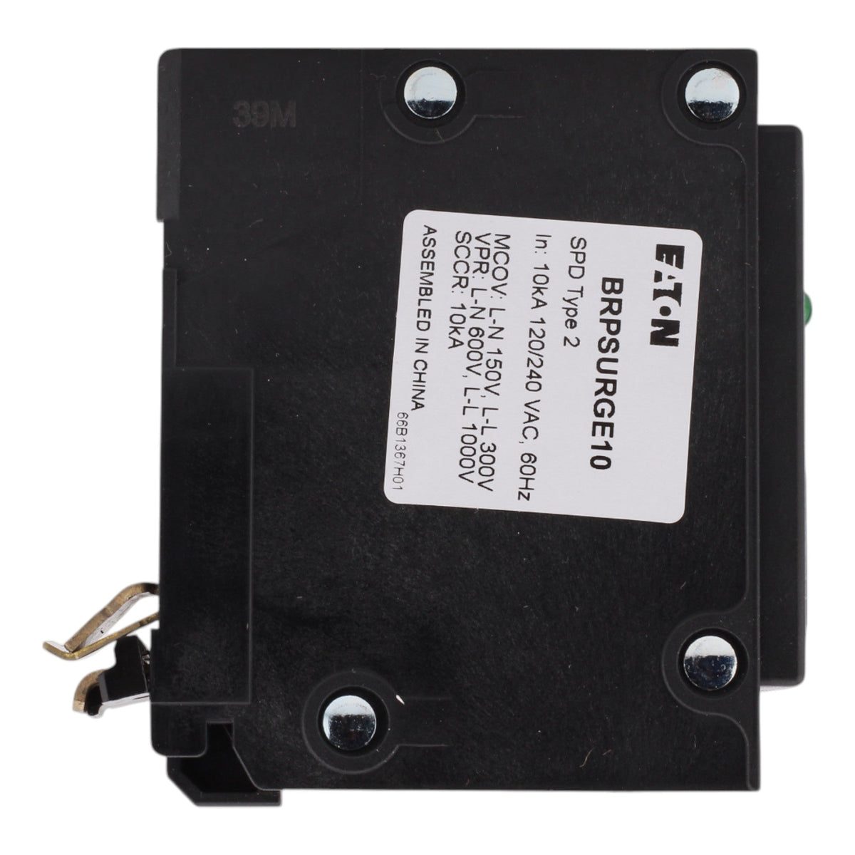 Eaton BRPSURGE10, 2-Pole Plug-On Surge Protective Device, 10 kAIC, for BR Load Centers - Image 4