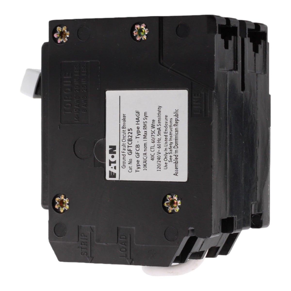 Eaton GFTCB225 25 Amp Double Pole 240V Pigtail-Neutral GFCI Ground Fault Circuit Breaker UL - Image 5