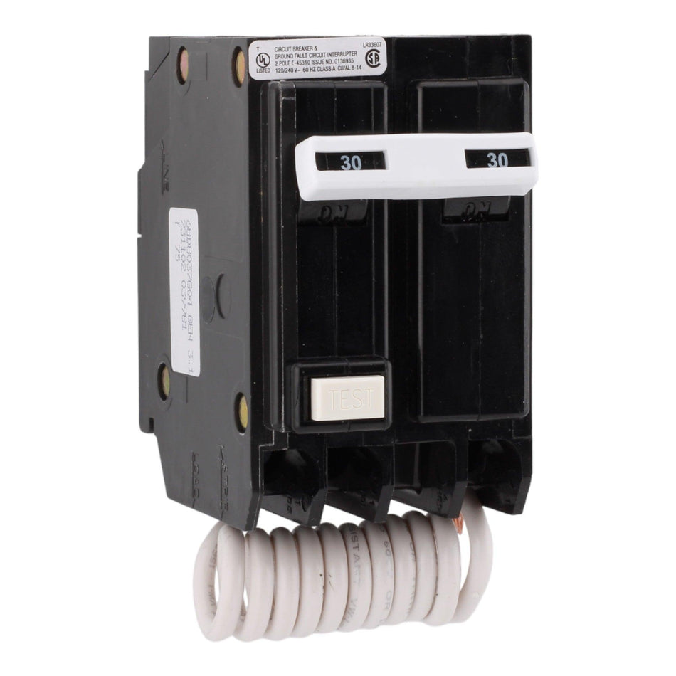 Eaton BR GFTCB230 30A 2P 120/240V GFCI Pigtail Neutral Circuit Breaker