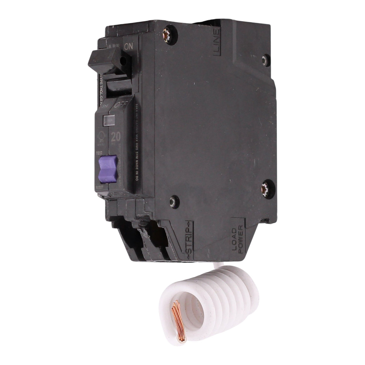 ABB Q-Line, THQL1120DX, 20A, 1P, 120V, AFCI/GFCI, Pigtail Neutral, Circuit Breaker - Image 2