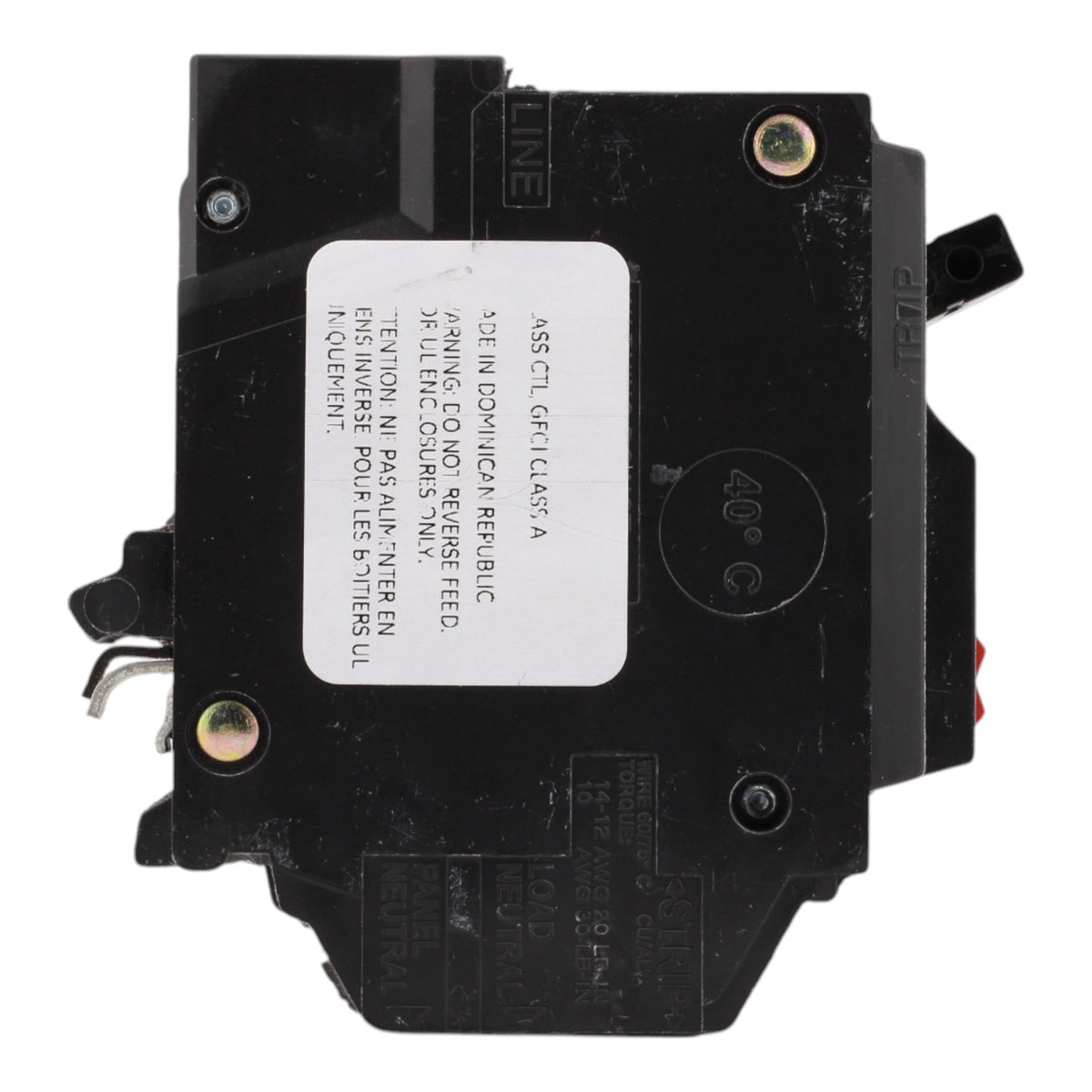 GE THQL1120PGFT, 20 Amps, Single Pole, 120 Volts, Ground Fault Circuit Breaker, GFCI, 10kA, Plug-In Mount, Plug-On Neutral, for GE Panels - Image 5