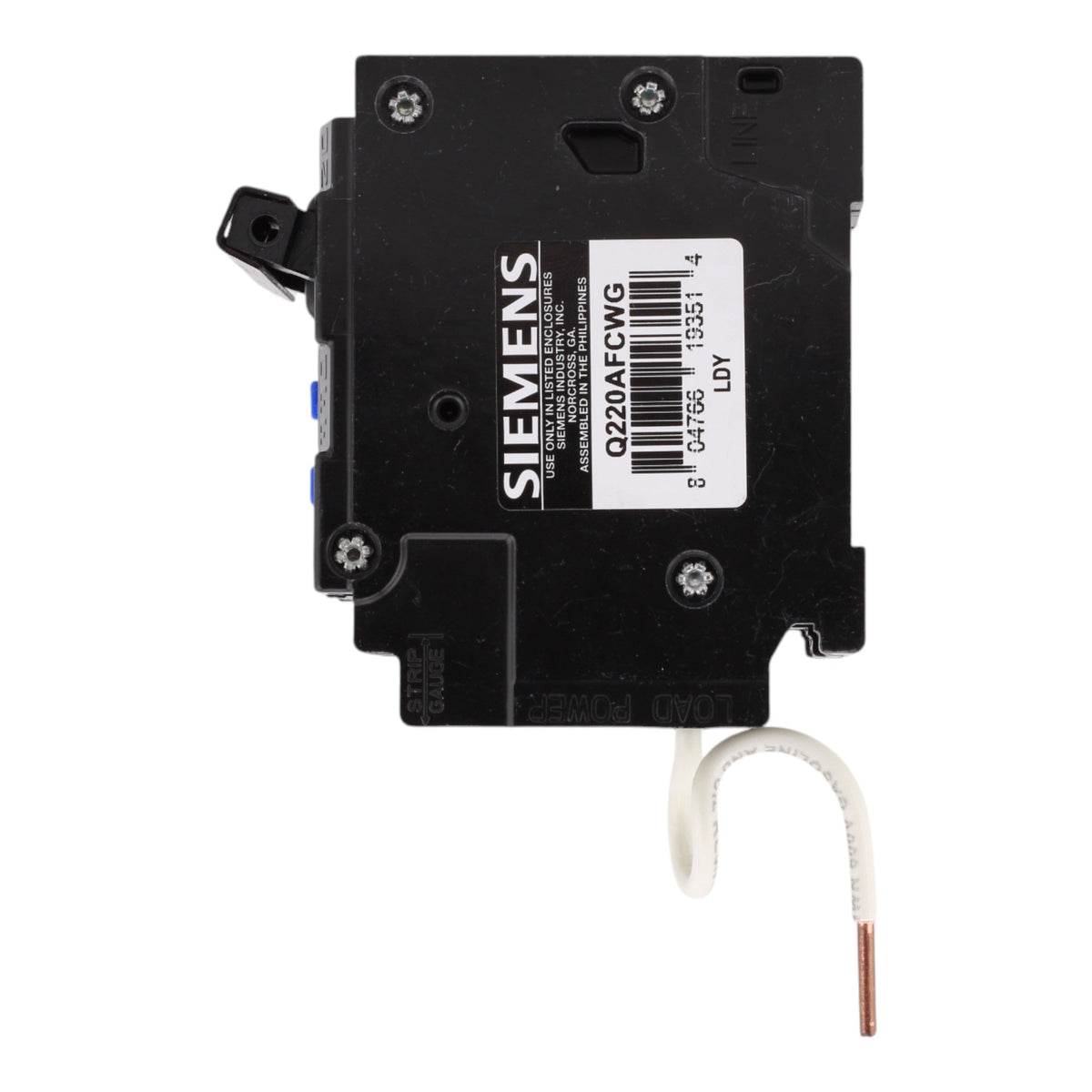 Siemens Q220AFCWG, 20A, 120V, 2-Pole, Combo AFCI Circuit Breaker, 10kA Interrupt Rating, WireGuide Plug-On - Image 5