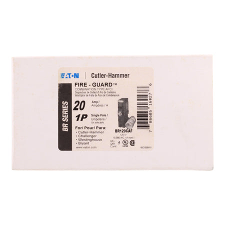 Eaton BR120CAF 20A 1P 120/240V AFCI Pigtail Neutral Circuit Breaker - Image 3