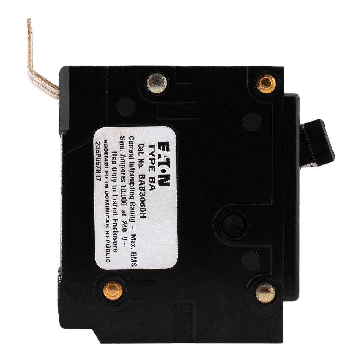 Eaton BAB3060H 60A 3P 240V Bolt-On Thermal-Mag Circuit Breaker - Image 4