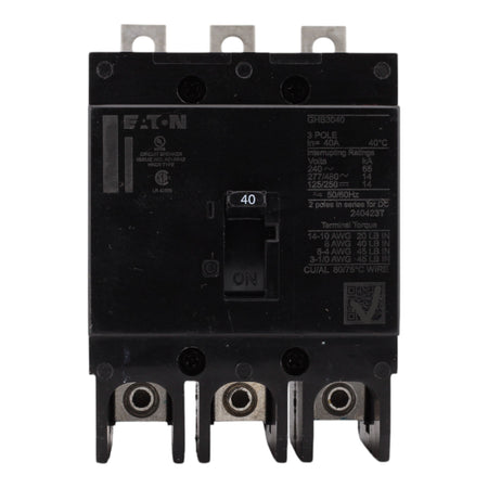 Eaton GHB3040 40A 480Y/277V 3P Molded Case Circuit Breaker, Fixed Thermal Magnetic - Image 2
