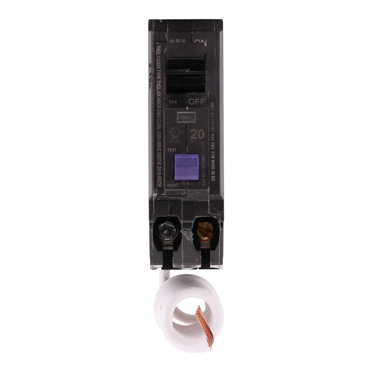 ABB Q-Line, THQL1120DX, 20A, 1P, 120V, AFCI/GFCI, Pigtail Neutral, Circuit Breaker - Image 4