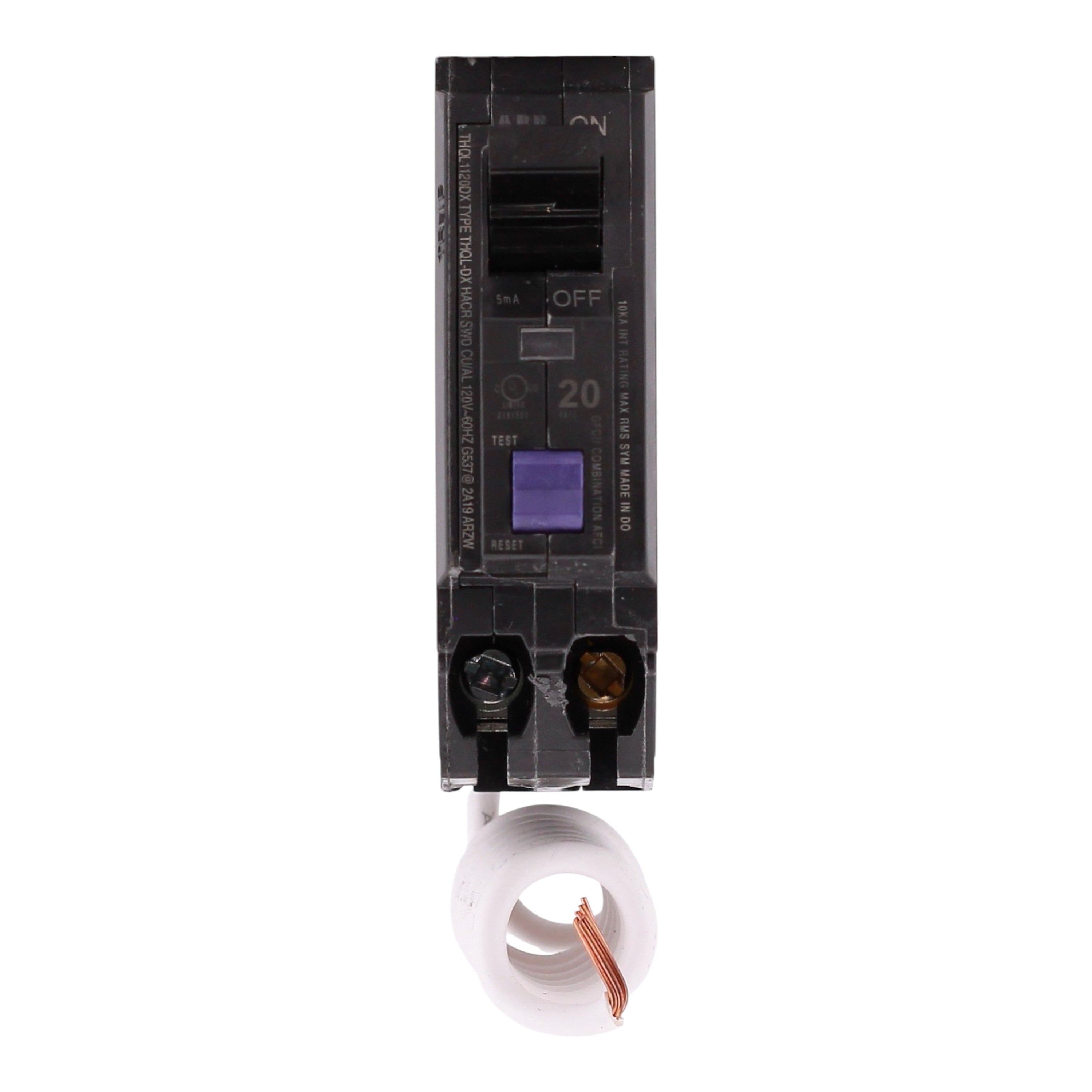 ABB Q-Line, THQL1120DX, 20A, 1P, 120V, AFCI/GFCI, Pigtail Neutral, Circuit Breaker - Image 4