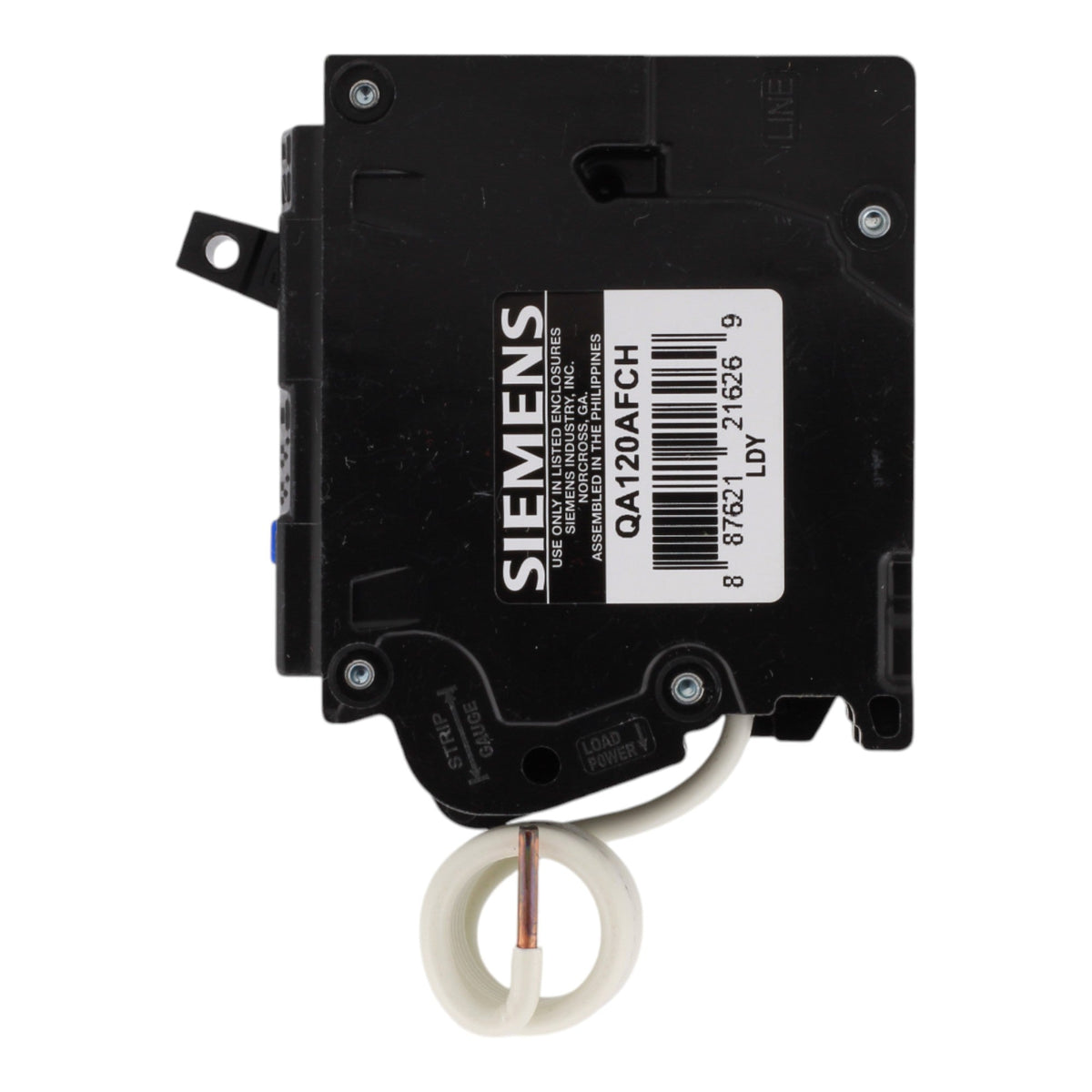 Siemens QA120AFCH, 20 Amps, 120 Volts, Single-Pole Combination AFCI Circuit Breaker, Pigtail Neutral, for Siemens Panels - Image 5