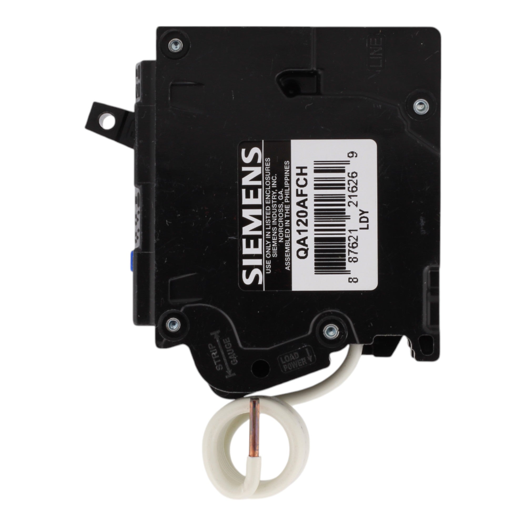 Siemens QA120AFCH, 20 Amps, 120 Volts, Single-Pole Combination AFCI Circuit Breaker, Pigtail Neutral, for Siemens Panels - Image 5