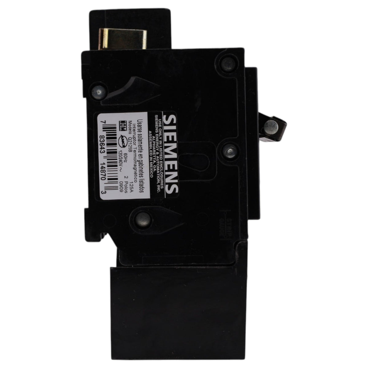 Siemens Q, Q2125B, 125A, 2P, 120/240V, Bolt-In, Circuit Breaker - Image 7