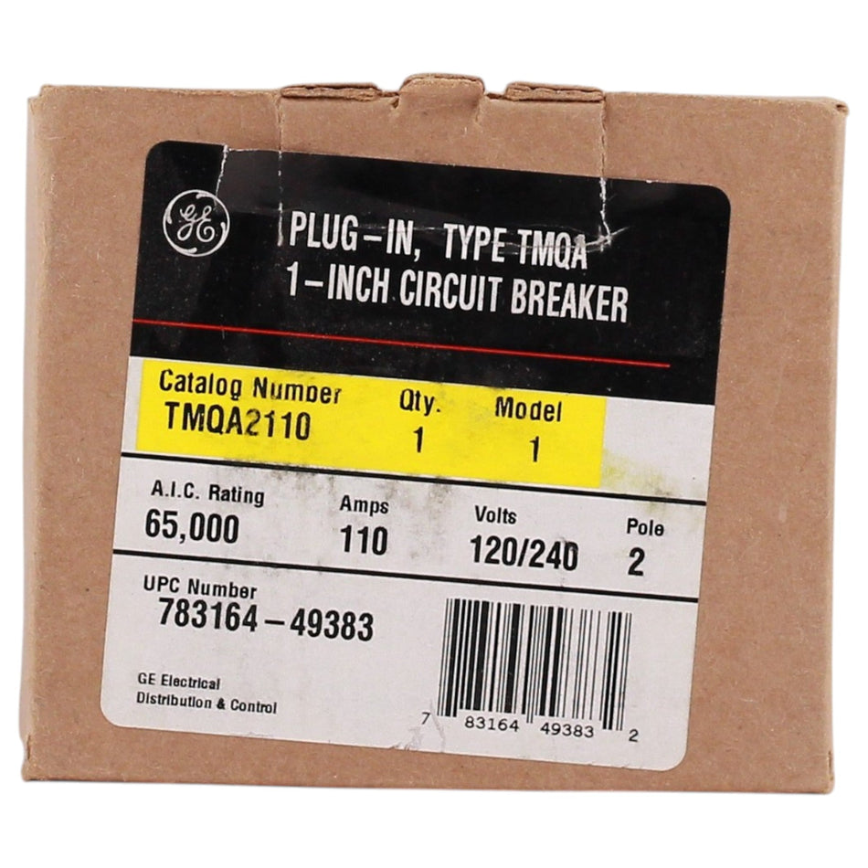 ABB Q-Line, TMQA2110, 110A, 2P, 120/240V, 65kA, Main Breaker, Thermal Magnetic, Circuit Breaker - Image 2