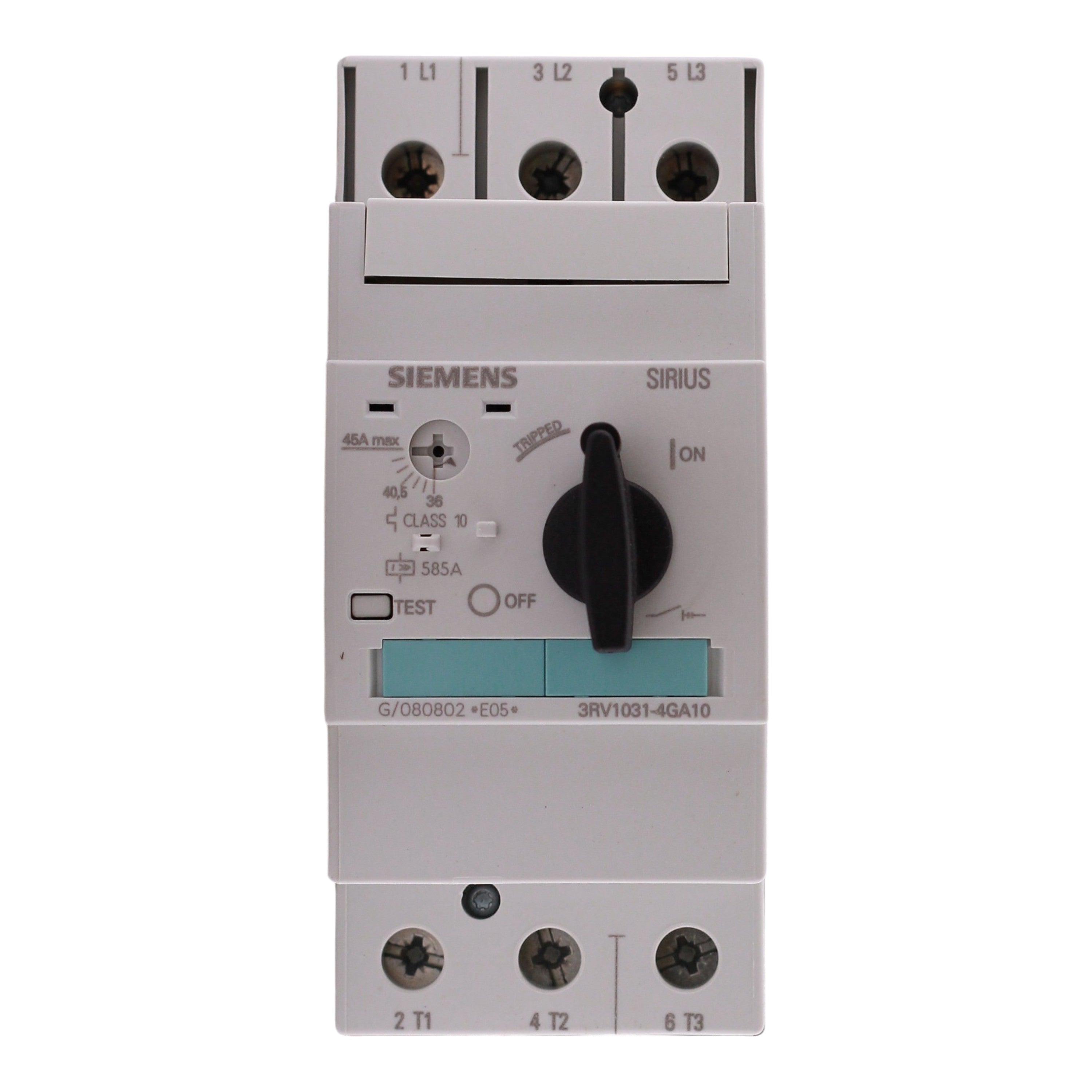 Siemens SIRIUS 3RV1, 3RV1031-4GA10, 36-45A, 3P, 690V, Motor Protection, Circuit Breaker - Image 4