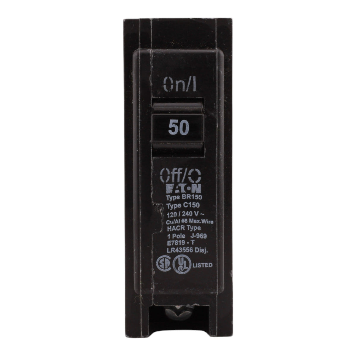 Eaton BR BR150 50A 1P 120/240V Circuit Breaker - Image 2