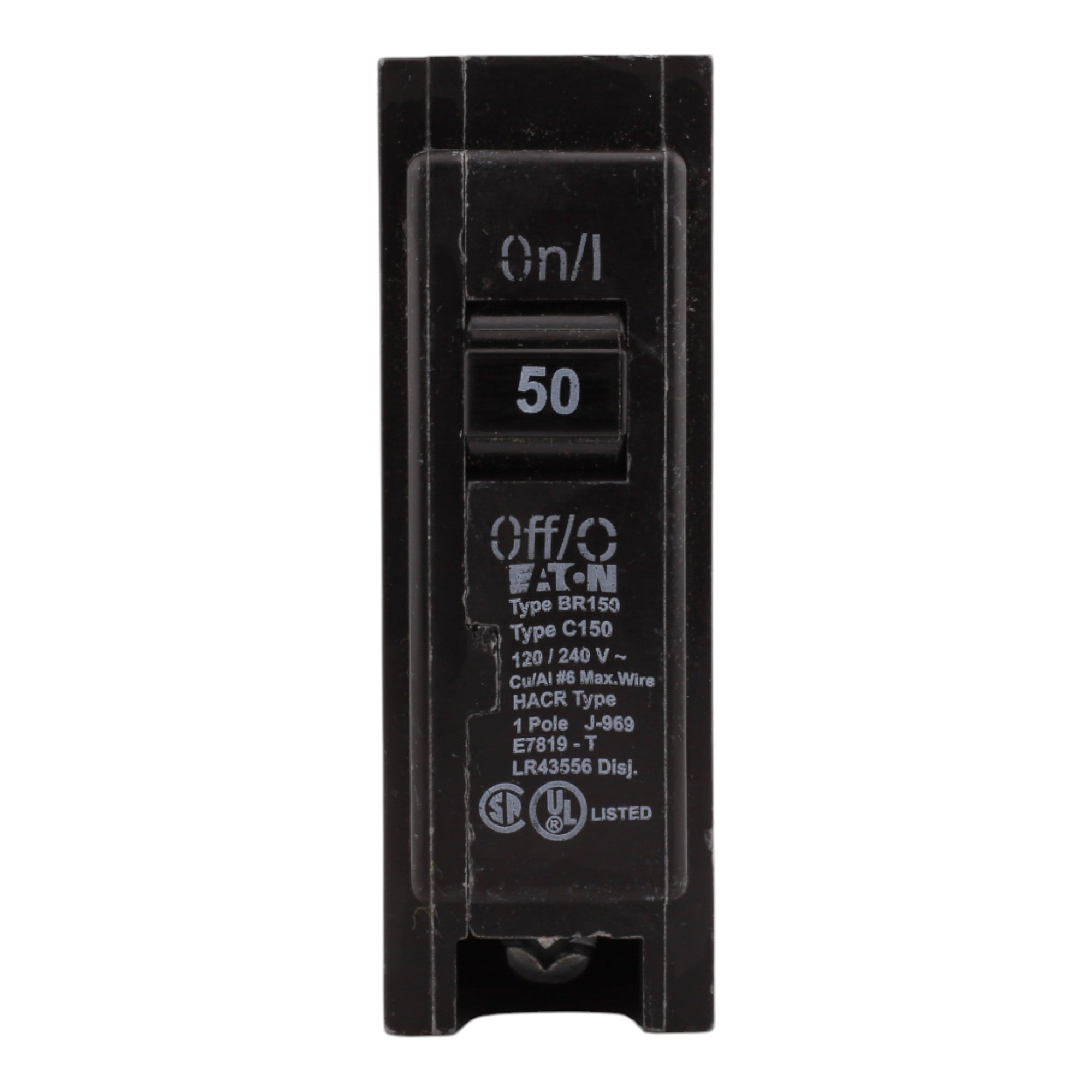 Eaton BR BR150 50A 1P 120/240V Circuit Breaker - Image 2