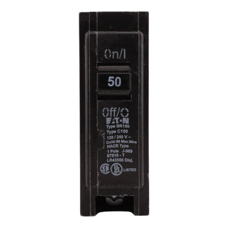 Eaton BR BR150 50A 1P 120/240V Circuit Breaker - Image 2