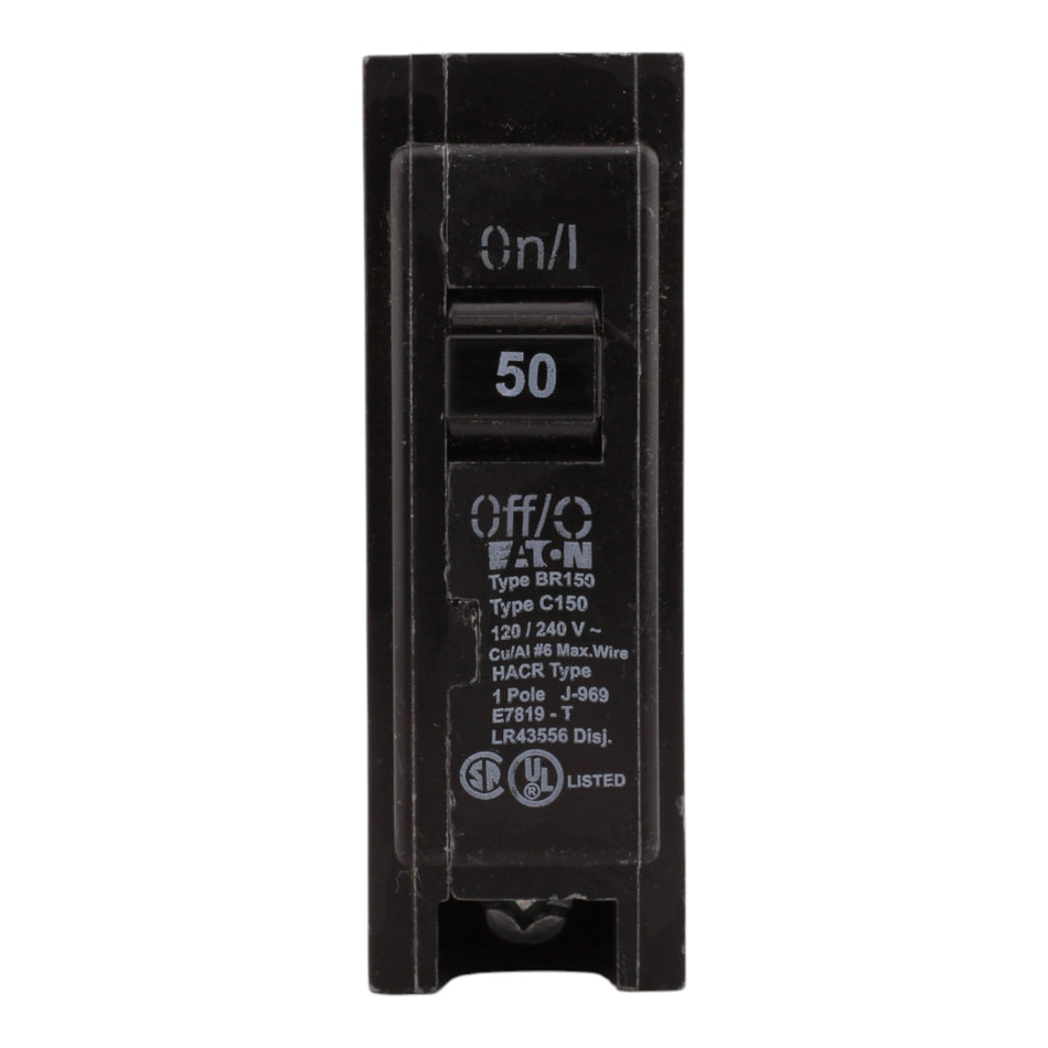 Eaton BR BR150 50A 1P 120/240V Circuit Breaker - Image 2