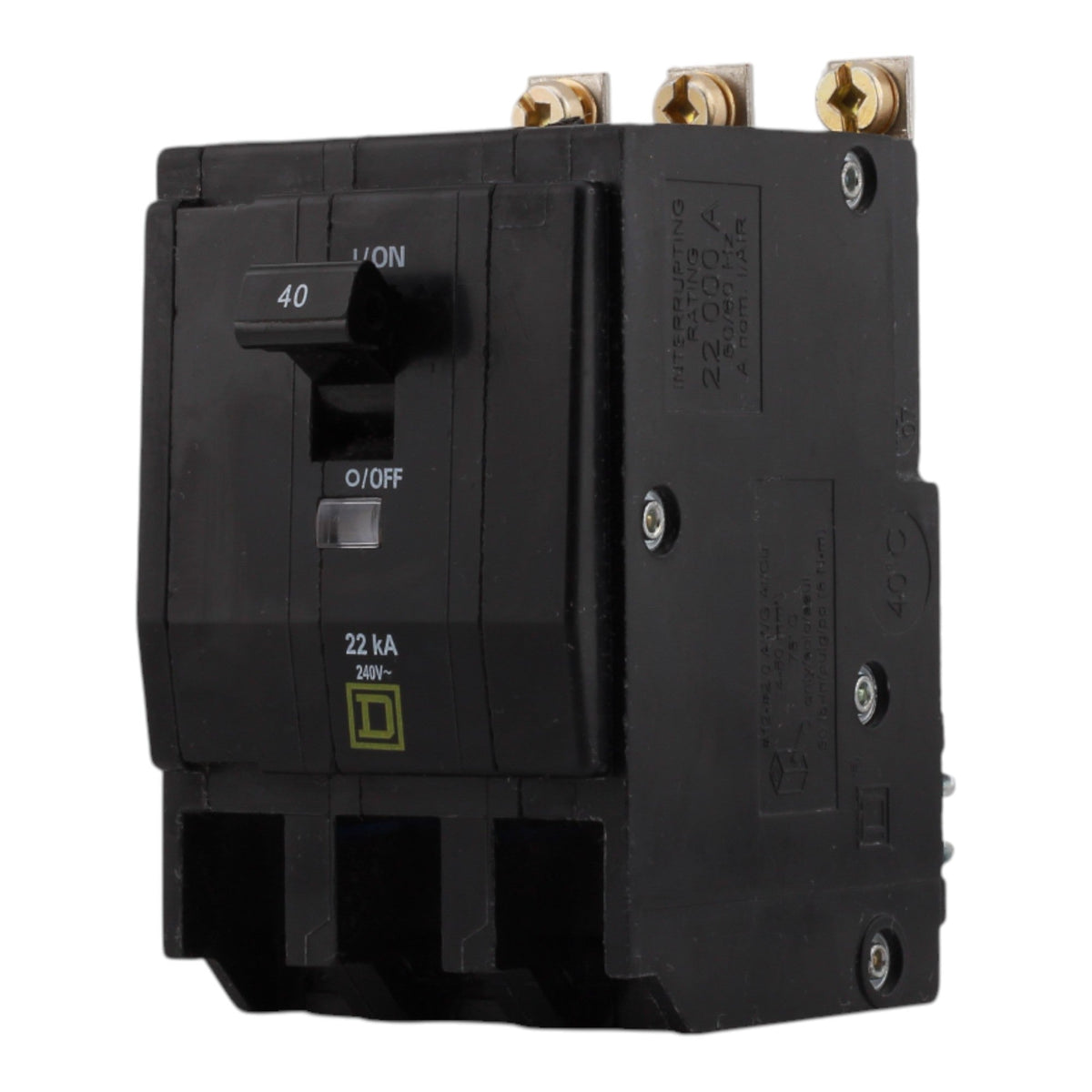 Square D QO QOB340VH 40A 3P 120/240V Standard Bolt-On Circuit Breaker - Image 3