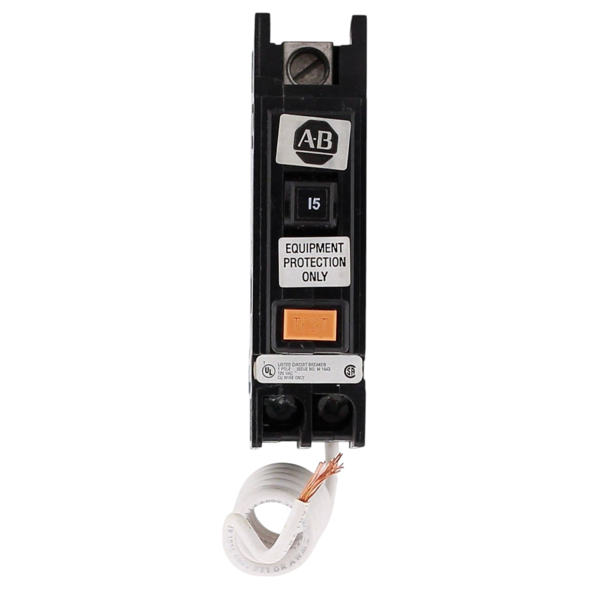 Allen-Bradley 1492-MC, 1492-MCEA115, 15A, 1P, 120V, GFEP, Panel Mount, Circuit Breaker - Image 3