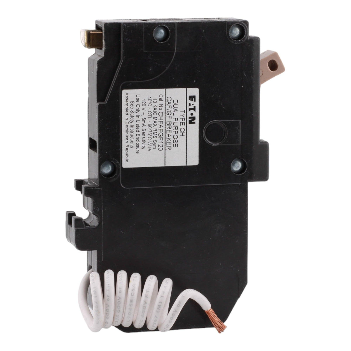 Eaton CHFAFGF120 20 Amp Single Pole 120V Pigtail-Neutral AFCI/GFCI Dual Function Circuit Breaker UL - Image 5