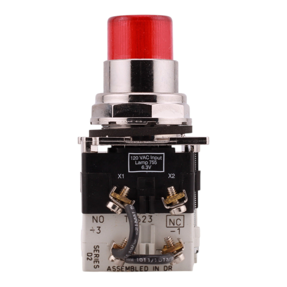 Eaton 10250T221LRP06 120V Red LED Watertight Indicating Light - Image 4