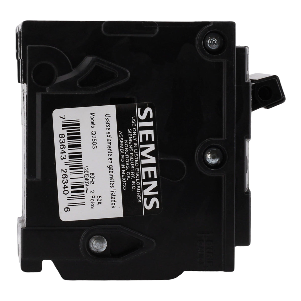 Siemens Q250S 50A 2P 120/240V Non-Automatic Switch Circuit Breaker - Image 4