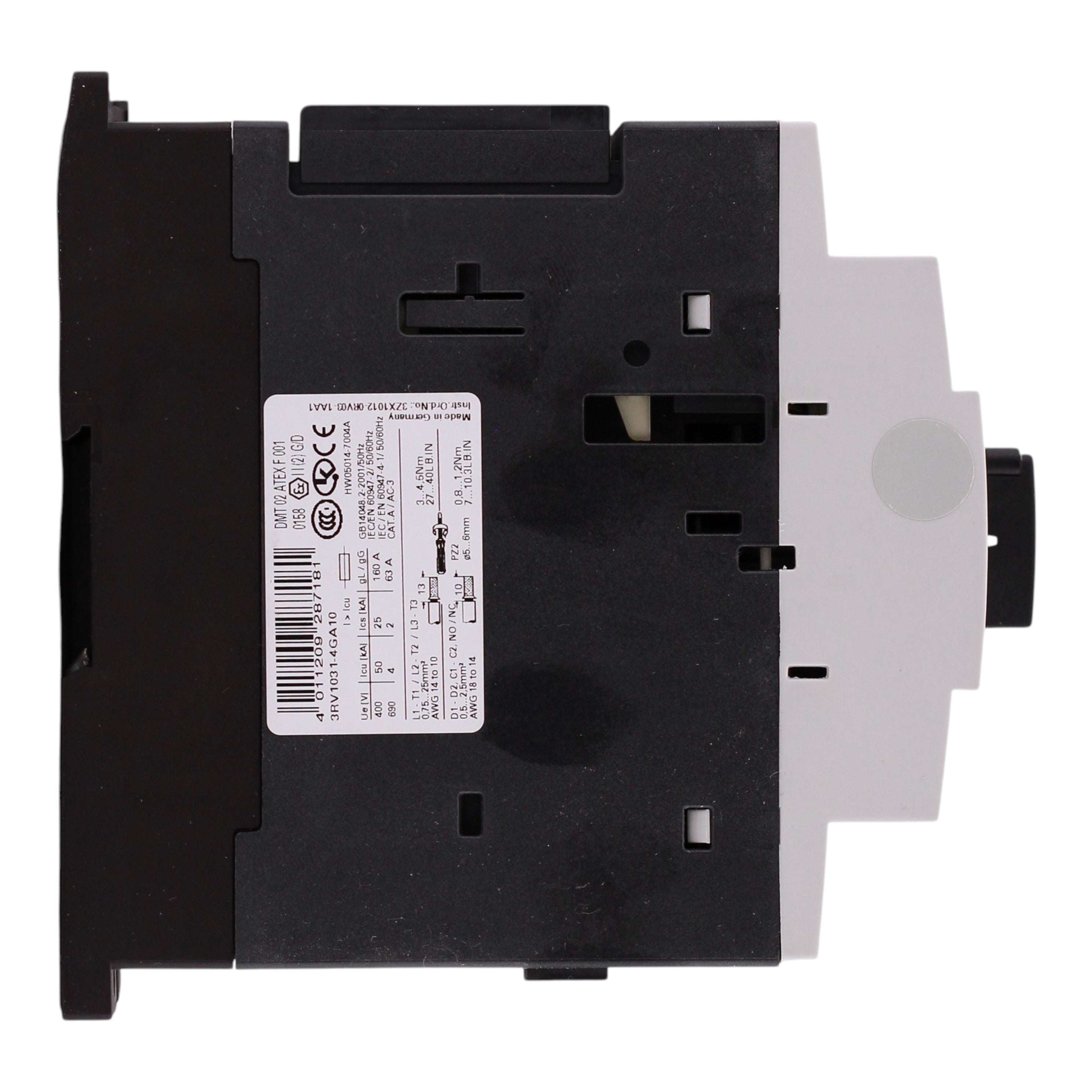 Siemens SIRIUS 3RV1, 3RV1031-4GA10, 36-45A, 3P, 690V, Motor Protection, Circuit Breaker - Image 5
