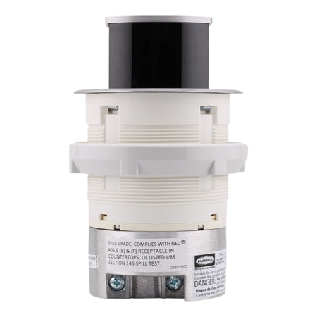 Hubbell Wiring, RCT200ALU, 15 Amps, 125 Volts, 2-Pole, Kitchen Counter Receptacle, Surface Mount, Tamper Resistant, Aluminum - Image 4