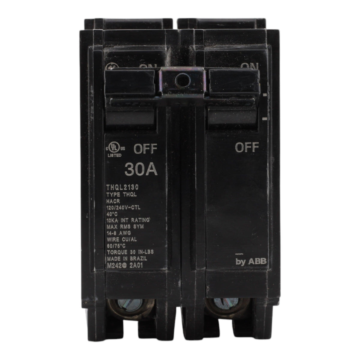 GE THQL2130 30A 2P 120/240V Q-Line Plug-In Circuit Breaker - Image 2