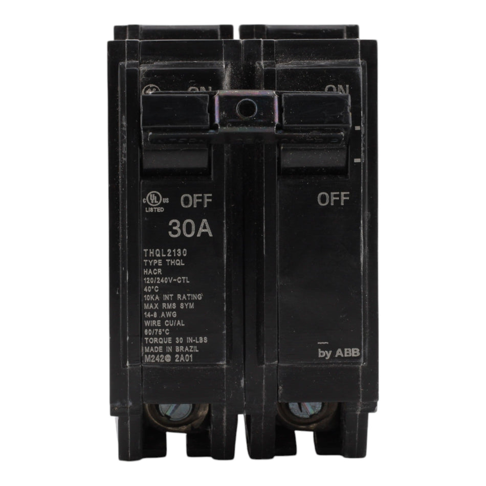 GE THQL2130 30A 2P 120/240V Q-Line Plug-In Circuit Breaker - Image 2