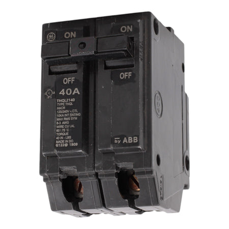 GE THQL2140, 40A, 120/240V, 2-Pole Circuit Breaker, Plug-In, for Load Centers and Lighting Panels - Image 3