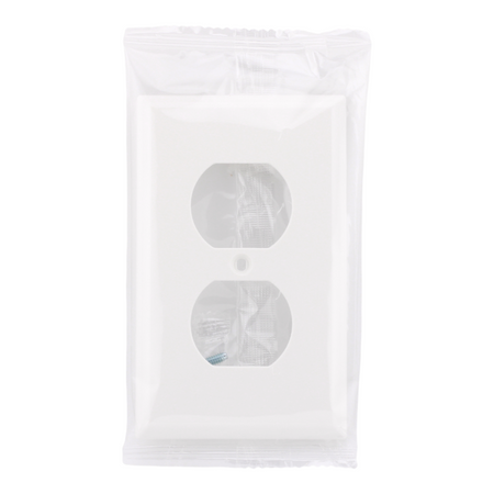 RES POWER 1-Gang Standard Receptacle Wall Plate Unbreakable Polycarbonate cULus Listed White - Image 5