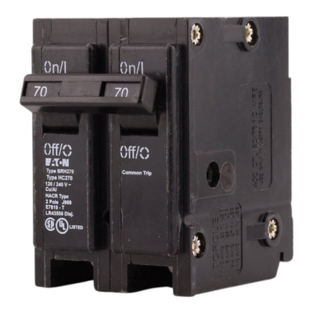 Eaton BR BRH270 70A 2P 120/240V Thermal Magnetic Plug-On Circuit Breaker - Image 2