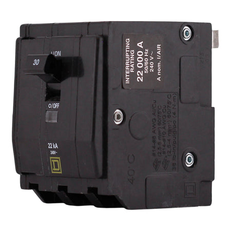 Square D QO, QO330VH, 30A, 3P, 240V, 22kA, Plug-In, Circuit Breaker - Image 2