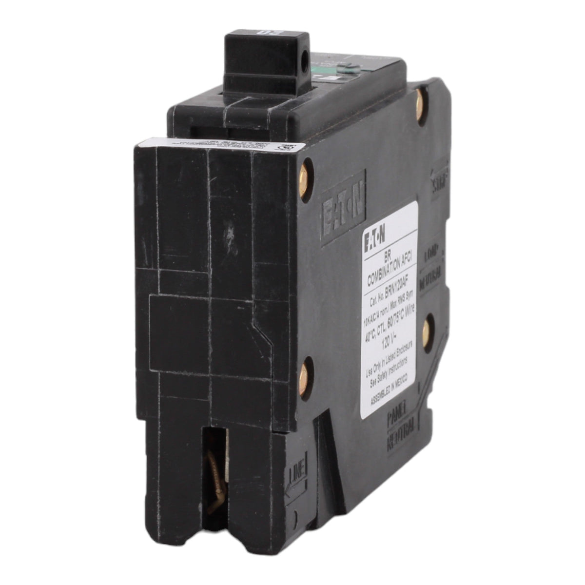 Eaton BRN120AFCS 20A 120V 1-pole AFCI Circuit Breaker Pigtail Neutral - Image 7